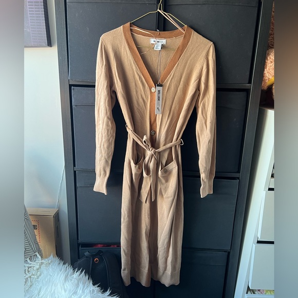 William Rast Sweaters - William Rast Brown Long Cardigan